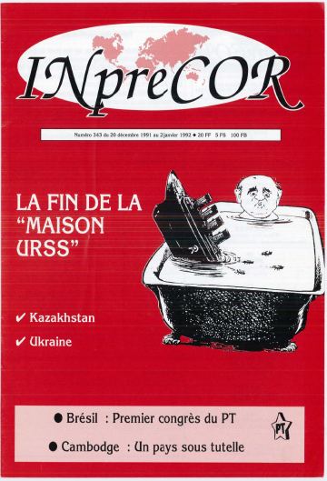 Couverture, Inprecor n° 343