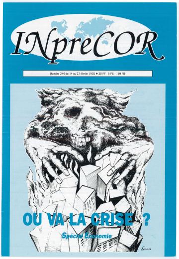 Couverture, Inprecor n° 346