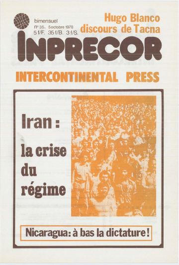 Couverture, Inprecor n° 35