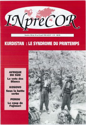 Couverture, Inprecor n° 350