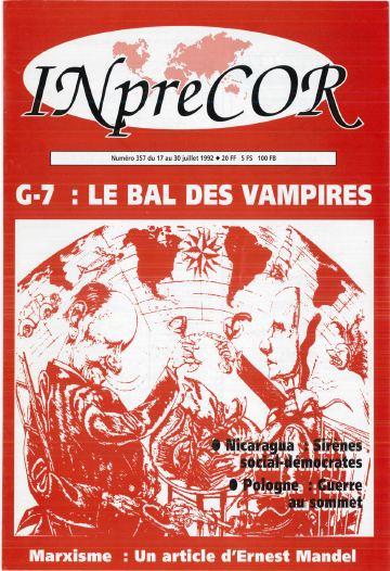 Couverture, Inprecor n° 357