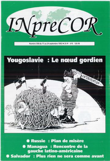 Couverture, Inprecor n° 358