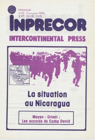 Couverture, Inprecor n° 37