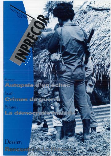 Couverture, Inprecor n° 372