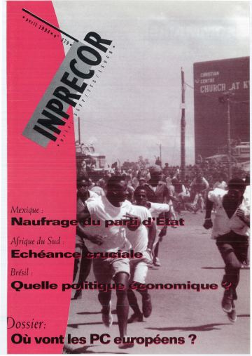 Couverture, Inprecor n° 379
