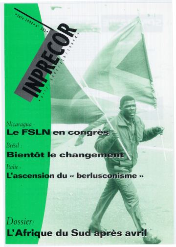 Couverture, Inprecor n° 381