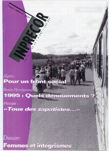 Couverture, Inprecor n° 389