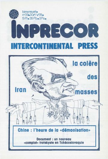 Couverture, Inprecor n° 39