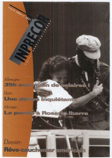 Couverture, Inprecor n° 390