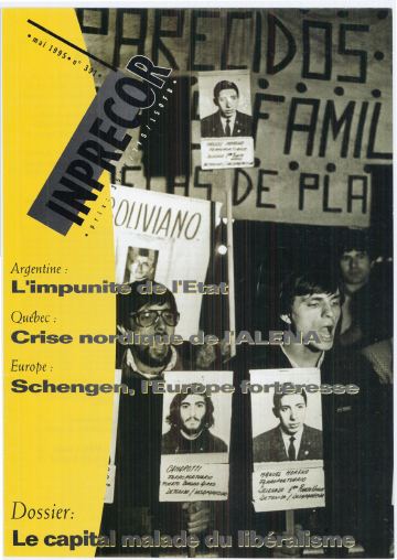 Couverture, Inprecor n° 391