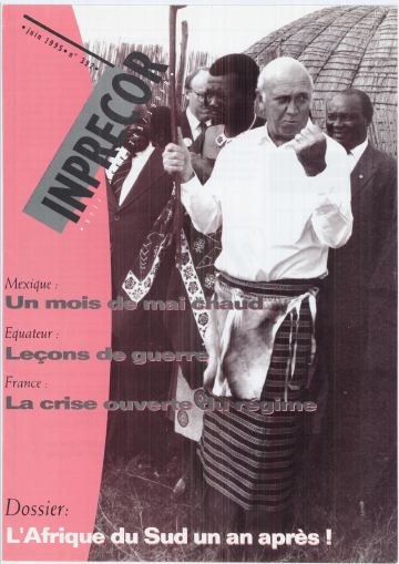 Couverture, Inprecor n° 392