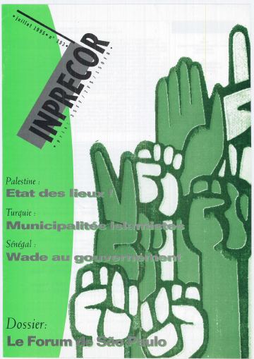 Couverture, Inprecor n° 393