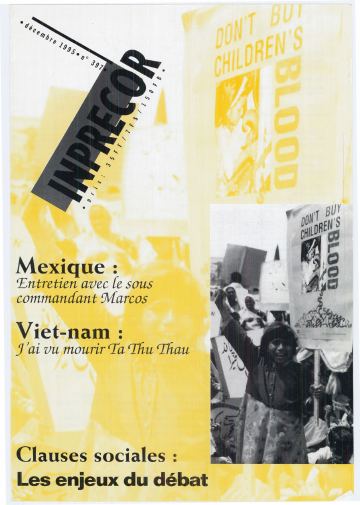 Couverture, Inprecor n° 397