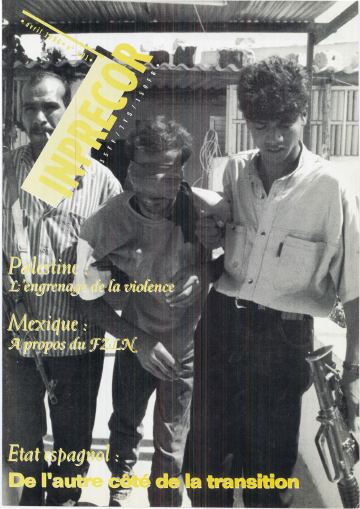 Couverture, Inprecor n° 401
