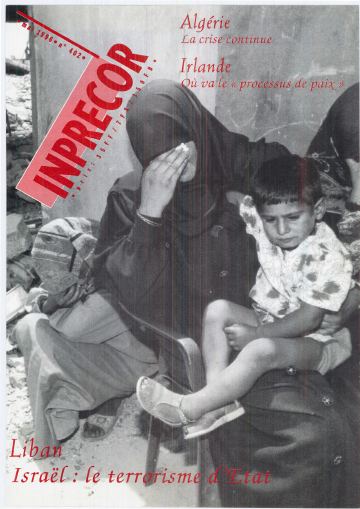 Couverture, Inprecor n° 402