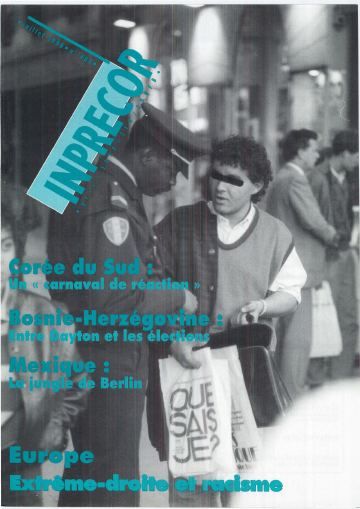 Couverture, Inprecor n° 404