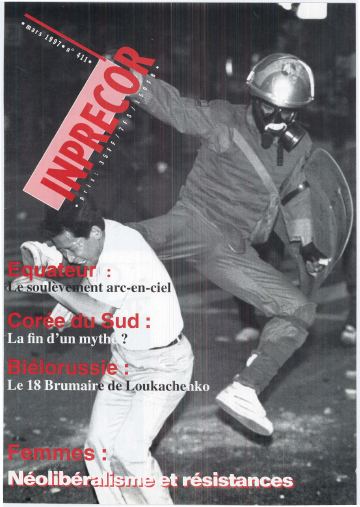 Couverture, Inprecor n° 411
