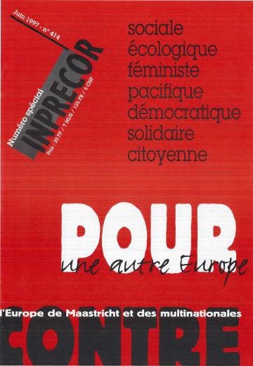 Couverture, Inprecor n° 414