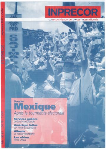 Couverture, Inprecor n° 416