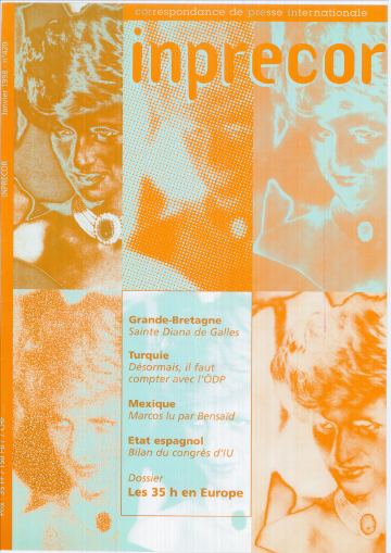 Couverture, Inprecor n° 420