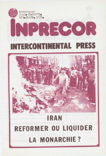 Couverture, Inprecor n° 43