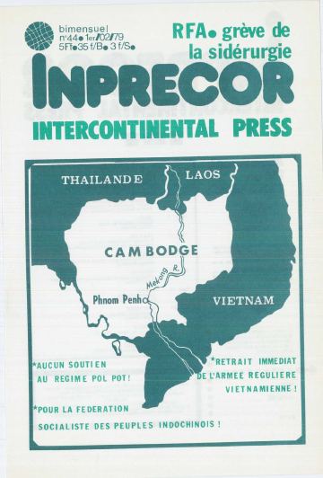 Couverture, Inprecor n° 44