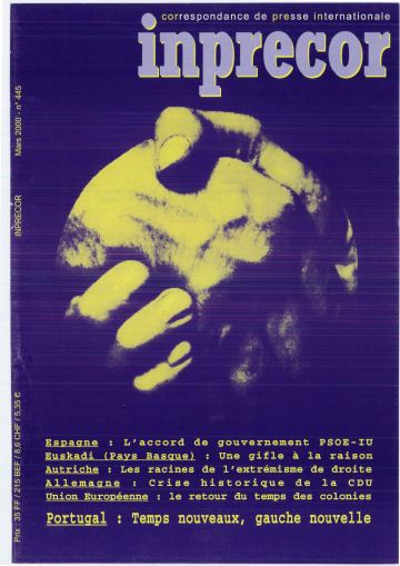 Couverture, Inprecor n° 445