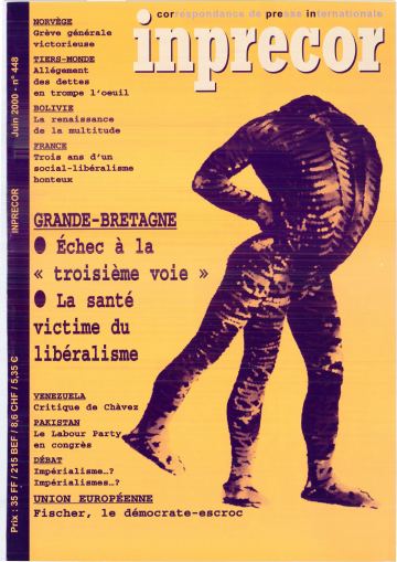Couverture, Inprecor n° 448