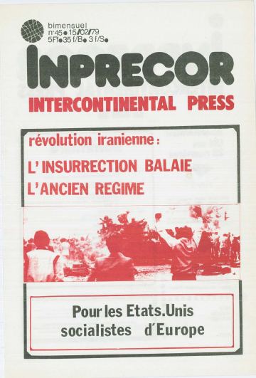 Couverture, Inprecor n° 45
