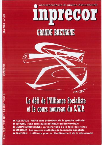 Couverture, Inprecor n° 458