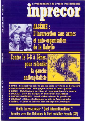 Couverture, Inprecor n° 459-460