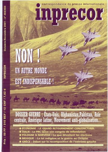 Couverture, Inprecor n° 463-464