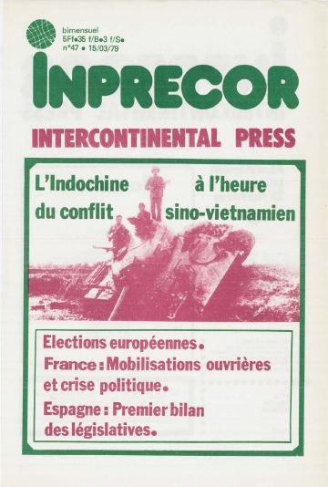 Couverture, Inprecor n° 47