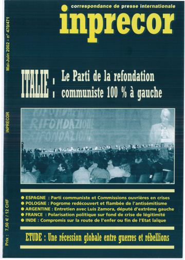Couverture, Inprecor n° 470-471