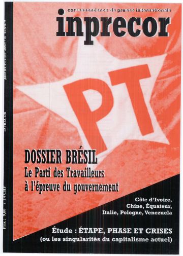 Couverture, Inprecor n° 478-479