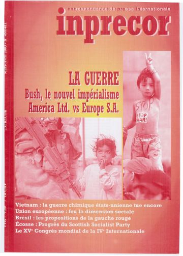 Couverture, Inprecor n° 480-481