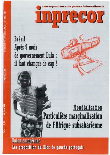 Couverture, Inprecor n° 485-486