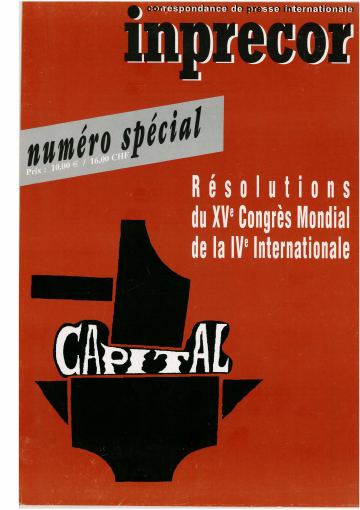 Couverture, Inprecor n° 488bis