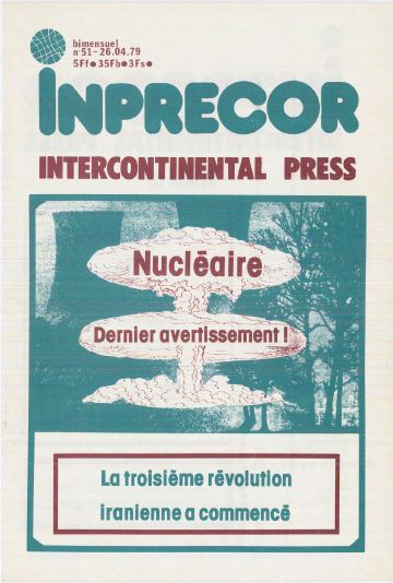Couverture, Inprecor n° 51