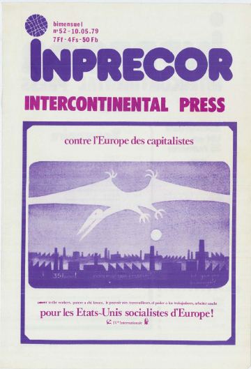 Couverture, Inprecor n° 52