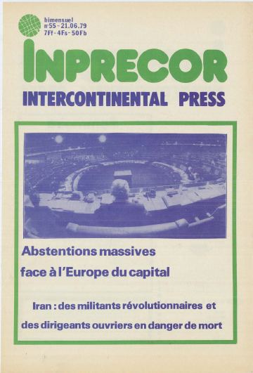 Couverture, Inprecor n° 55