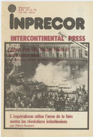 Couverture, Inprecor n° 64