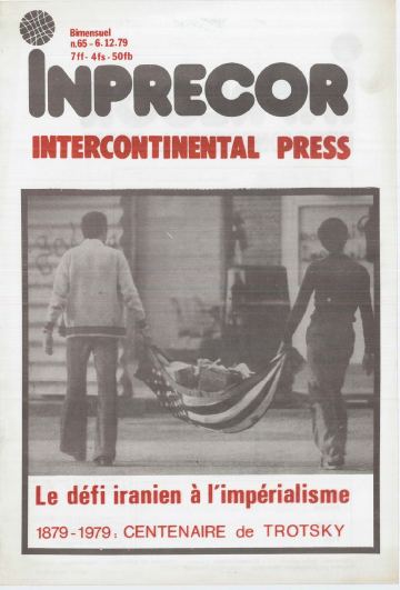 Couverture, Inprecor n° 65