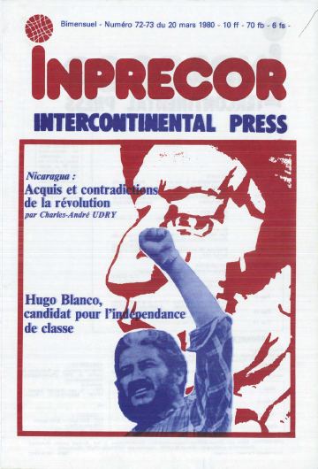 Couverture, Inprecor n° 72-73