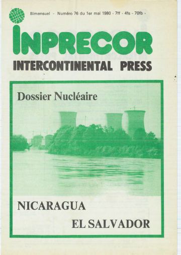 Couverture, Inprecor n° 76