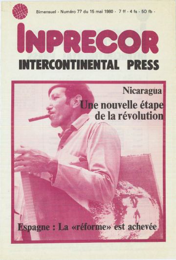 Couverture, Inprecor n° 77