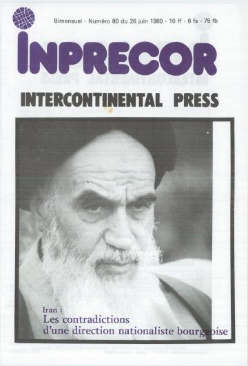 Couverture, Inprecor n° 80