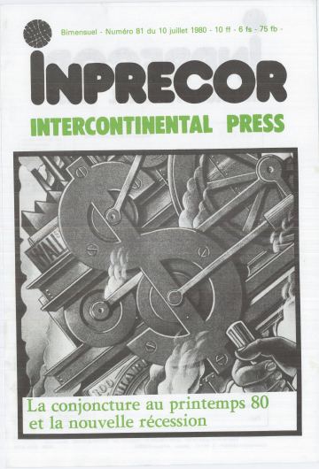 Couverture, Inprecor n° 81