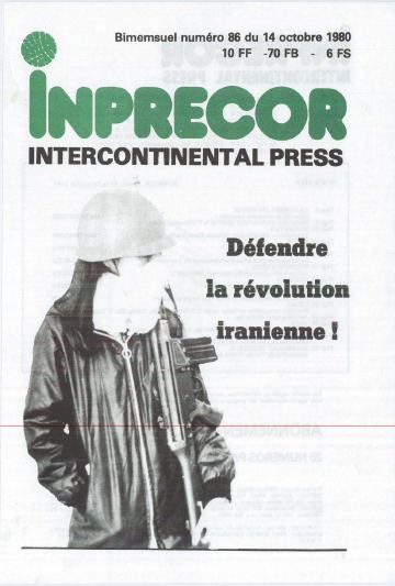 Couverture, Inprecor n° 86