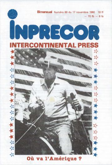 Couverture, Inprecor n° 89